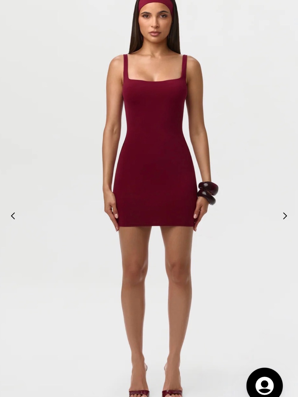 NAKED TANK MINI DRESS - SANGRIA / XS